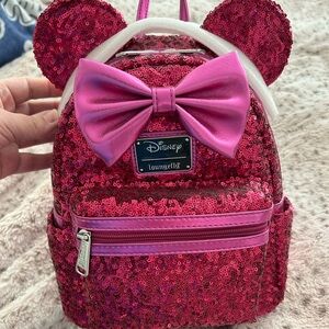 Loungefly Magenta Minnie Backpack *Brand New*